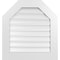 Ekena Millwork Octagonal Top Surface Mount PVC Gable Vent: Functional, w/ 3-1/2"W x 1"P Standard Frame, 26"W x 28"H GVPOT26X2801SF - alternate 1
